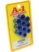 A-1 Products Fitting Tube Nut 4 AN 1/4 in Tube Aluminum Blue Anodize Se