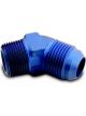 A-1 Products Fitting Adapter 45 Degree 4 AN Male to 1/4 in NPT Male