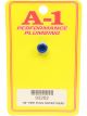 A-1 Products Fitting Plug 1/8 in NPT Allen Head Aluminum Blue Anodize