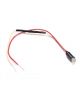 American Autowire Indicator Light 1/4 in OD Raised Lens Black Bezel Bl