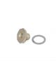 Advanced Engine Design Power Valve Plug Gasket Aluminum Gold Anodize Hol