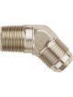 Aeroquip Fitting Adapter 45 Degree 6 AN Male to 1/4 in NPT Male Alumi