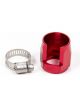 Aeroquip Hose Clamp Worm Gear Pro Clamp 10 AN Hose Hex Aluminum Red A
