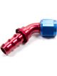 Aeroquip Fitting Hose End AQP Socketless 45 Degree 10 AN Hose Barb to