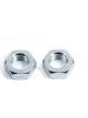 Aeroquip Bulkhead Fitting Nut - 4 AN - Steel - Natural - Pair