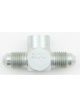Aeroquip Fitting Adapter Tee Dual 4 AN Male to 3/8-24 in Inverted Fla