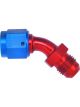 Aeroquip Fitting Adapter 45 Degree 8 AN Female Swivel to 8 AN Male Al