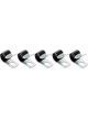 Aeroquip Line Clamp Adel 0.437 in ID Vinyl Coated Steel Set of 5