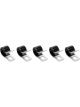 Aeroquip Line Clamp Adel 0.562 in ID Vinyl Coated Steel Set of 5