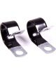 Aeroquip Line Clamp - Adel - 1.250 in ID - Vinyl Coated - Steel - Pair