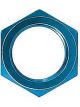Aeroquip Bulkhead Fitting Nut - 3 AN - Aluminum - Blue Anodize - Pair