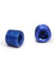 Aeroquip Fitting Plug 1/16 in NPT Allen Head Alloy  Blue Anodize Pair