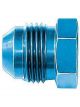 Aeroquip Fitting Plug 4 AN Hex Head Aluminum Blue Anodize