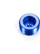 Aeroquip Fitting Plug 3/4 in NPT Allen Head Aluminum Blue Anodize