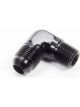 Aeroquip Fitting Adapter 90 Degree 8 AN Male to 3/8 in NPT Male Alumi