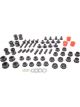 AFE Power Control Arm Bushing Front / Rear Aluminum Clear Anodiz