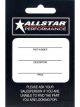 Allstar Performance Hanging Tags Allstar Logo Paper Black / White Set