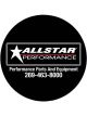 Allstar Performance Coaster Allstar Logo Fiber Black Set of 50