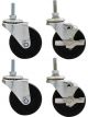 Allstar Performance Engine Cradle Casters Standard Duty 3/8 in Studs