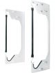 Allstar Performance Nose Wing Mount Front Wall Mount Aluminum Natura
