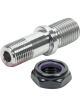 Allstar Performance Shock Mount Stud 14 mm-1.5 Threads 2 in Long Hex