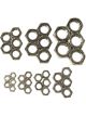 Allstar Performance Jam Nut Assorted Sizes 1/4-28 to 3/4-16 in Left
