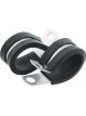 Allstar Performance Line Clamp Adel 0.875 in ID Rubber Lining Alu
