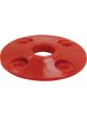 Allstar Performance Scuff Plate 2 in OD 1/2 in ID Plastic Red Set of