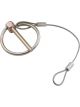 Allstar Performance Torsion Clip 3/16 in OD 6 in Lanyard Steel Chrom