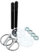 Allstar Performance Hood Pin 3/8 in OD x 3-1/2 in Long 1-1/2 in OD S…