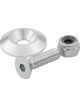 Allstar Performance Countersunk Bolt Kit 10-24 Thread 1.000 in Lo…