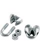 Allstar Performance Cable Clamp 3/16 in ID Steel Zinc Oxide Allstar
