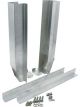Allstar Performance Radiator Bracket Bottom / Side Channels Aluminum