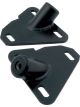 Allstar Performance Motor Mount Bolt-On Steel Black Powder Coat GM A