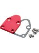 Allstar Performance Fuel Pump Blockoff Aluminum Red Anodize Small Bl