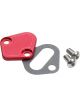 Allstar Performance Fuel Pump Blockoff Aluminum Red Anodize Big Bloc