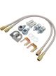 Allstar Performance Brake Hose Kit 15 in Long 3 AN Straight Inlet 3 …