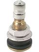 Allstar Performance Valve Stem Bolt-On 5/8 in Rim Hole Brass Natu