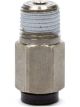 Allstar Performance Nylon Brake Hose Adapter Straight 1/8 in NPT Mal
