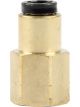 Allstar Performance Nylon Brake Hose Adapter Straight 1/8 in NPT Fem