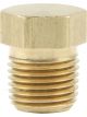 Allstar Performance Fitting Plug 1/8 in NPT Hex Head Brass Natural S
