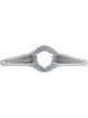Allstar Performance Steering Box Mount 3/8 in Thick Aluminum Clear A