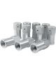 Allstar Performance Nut 3/8-16 in Thread Aluminum Clear Anodize A