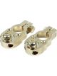 Allstar Performance Battery Terminal Top Post Brass Gold Plated Pair