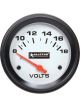 Allstar Performance Voltmeter 8-18V Electric Analog Short Sweep 2-5/