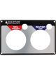 Allstar Performance Gauge Panel Face Plate Oil Pressure / Water Temp