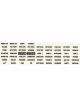 Auto Rod Controls Switch Panel Label Sheet White Face ARC Switch Panels
