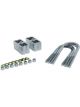 Bell Tech Leaf Spring Block Kit 2 in Lowering Hardware / U-Bolts Aluminu