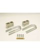 Bell Tech Leaf Spring Block Kit 3 in Lowering Hardware / U-Bolts Aluminu
