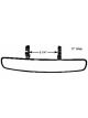 Coleman Machine Mirror Rear View Wide Angle 17 in Wide x 3 in Tall Clam